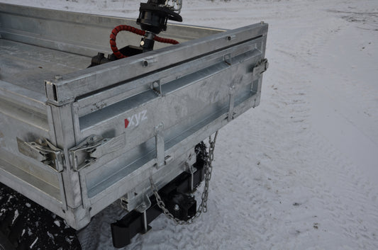 Flak med hydraulisk tipp